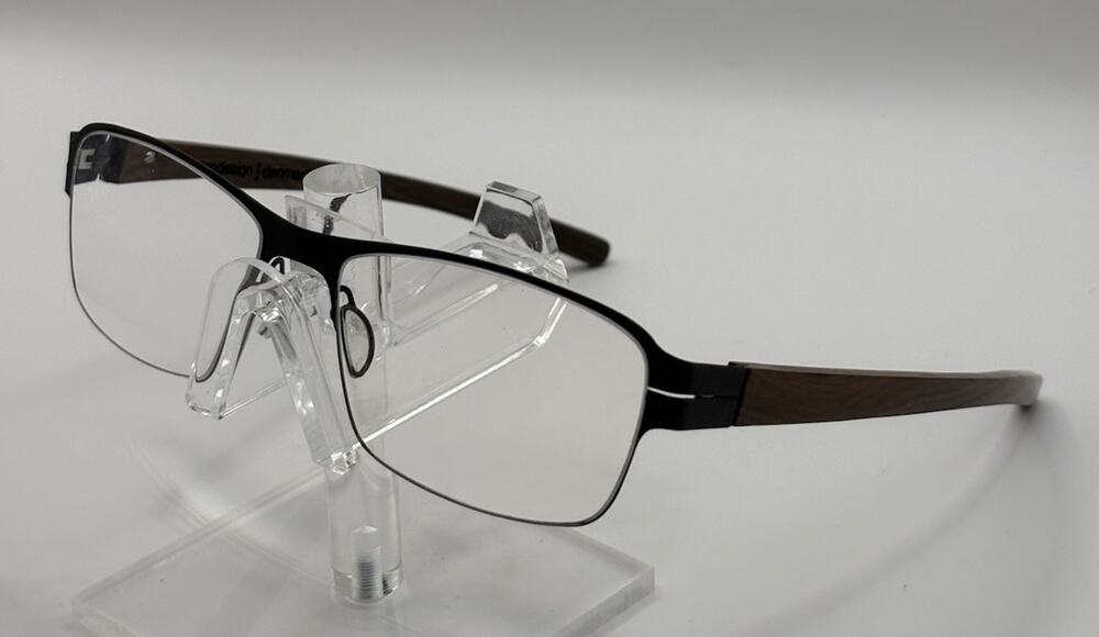 ProDesign Denmark 6139 6621 Black Woodgrain Eyeglasses Frames 53-17-135